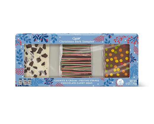 Choceur Christmas Bark Sampler