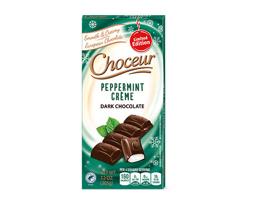 Choceur Peppermint Crème Filled Chocolate Bar