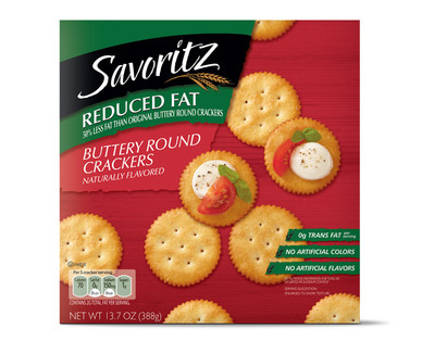 ALDI US - Savoritz Reduced Fat Buttery Round Crackers