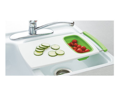 ALDI US - Crofton Over-the-Sink Cutting Board With Strainer