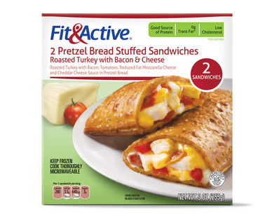 ALDI US - Fit & Active Pretzel Bread Stuffed Sandwiches